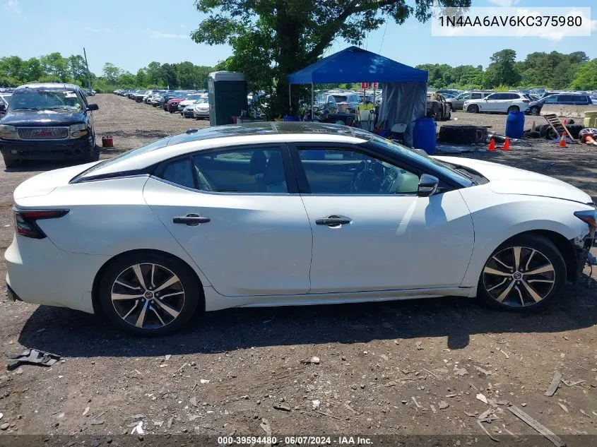 1N4AA6AV6KC375980 2019 Nissan Maxima 3.5 Sl