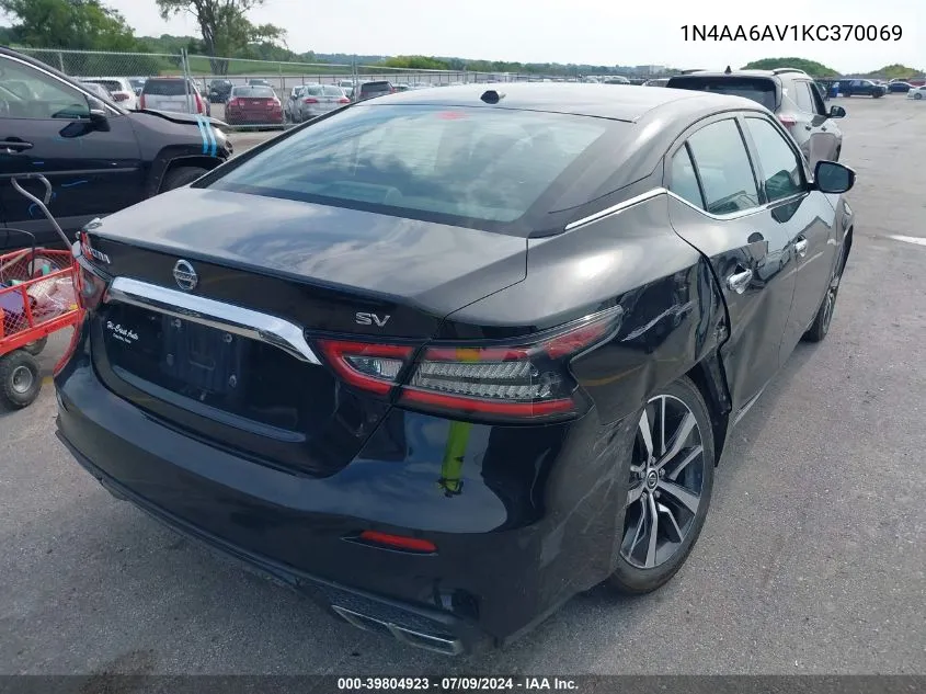 1N4AA6AV1KC370069 2019 Nissan Maxima 3.5 Sv