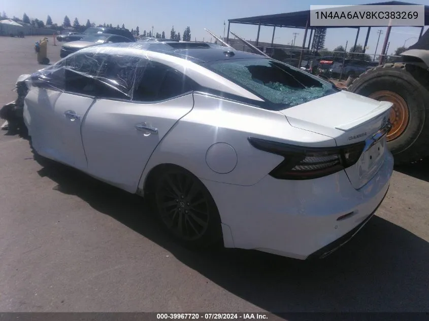 2019 Nissan Maxima 3.5 Platinum VIN: 1N4AA6AV8KC383269 Lot: 39967720