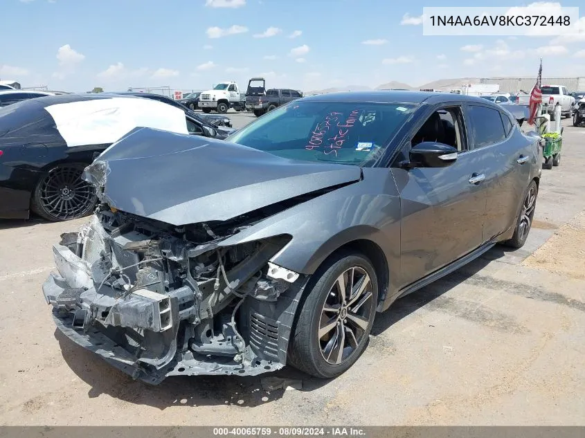 1N4AA6AV8KC372448 2019 Nissan Maxima 3.5 Sv