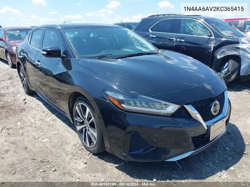 1N4AA6AV2KC365415 2019 Nissan Maxima 3.5 Sv