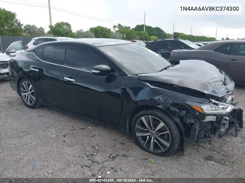 1N4AA6AV8KC374300 2019 Nissan Maxima 3.5 Sl