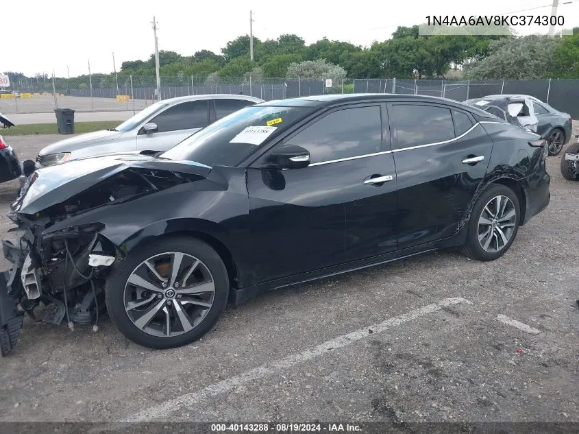 1N4AA6AV8KC374300 2019 Nissan Maxima 3.5 Sl