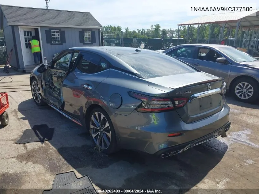 1N4AA6AV9KC377500 2019 Nissan Maxima 3.5 Platinum