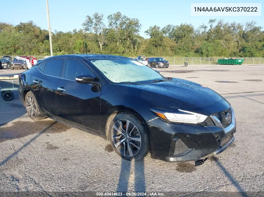 2019 Nissan Maxima 3.5 Sl VIN: 1N4AA6AV5KC370222 Lot: 40414623