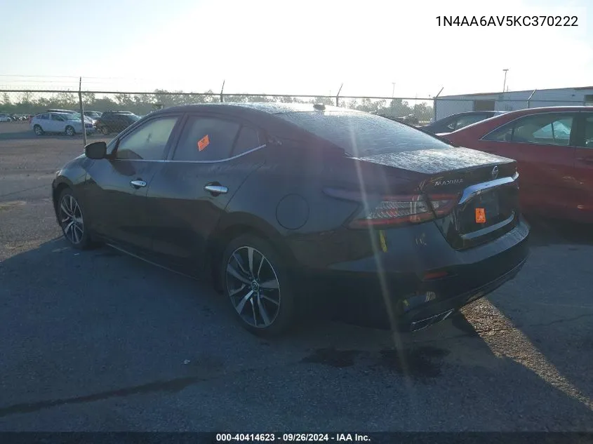 1N4AA6AV5KC370222 2019 Nissan Maxima 3.5 Sl