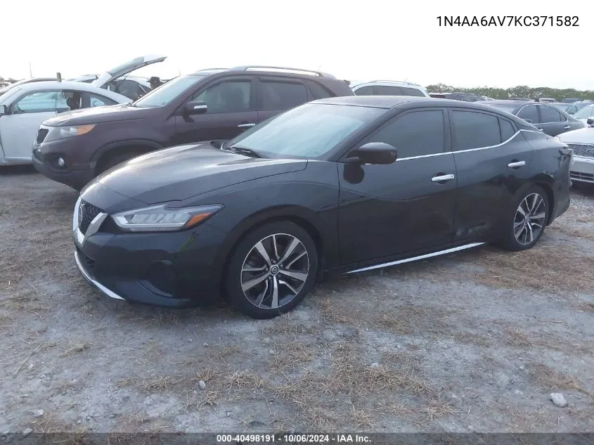 1N4AA6AV7KC371582 2019 Nissan Maxima S/Sl/Sr/Sv/Platinum