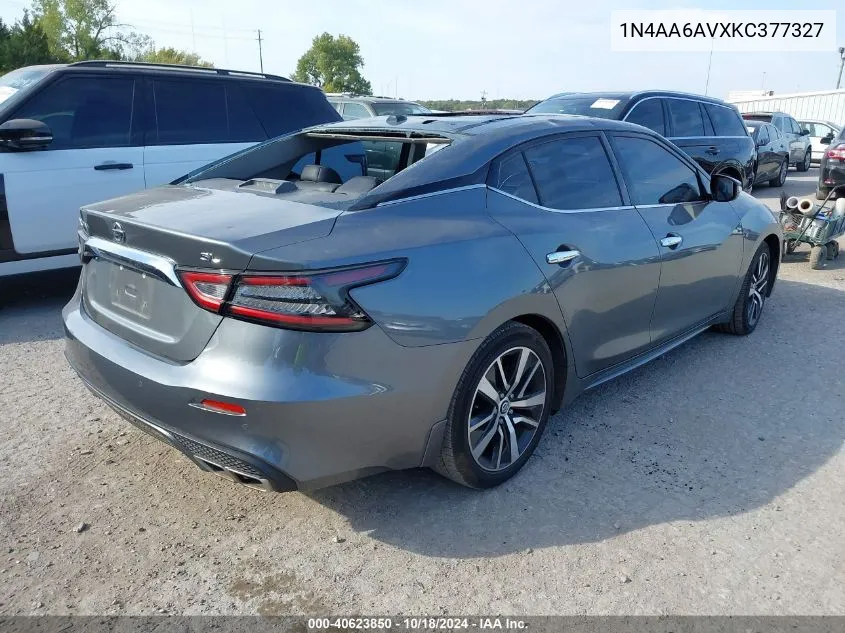 2019 Nissan Maxima 3.5 Sl VIN: 1N4AA6AVXKC377327 Lot: 40623850