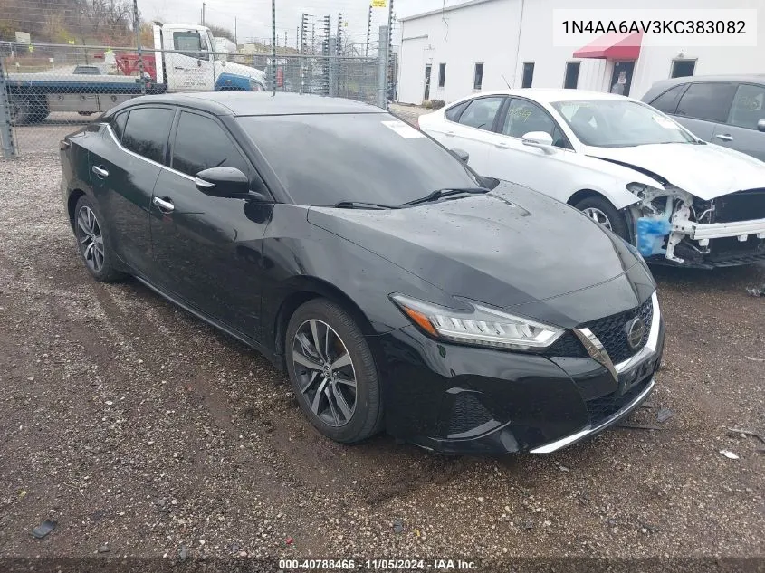 2019 Nissan Maxima 3.5 Sv VIN: 1N4AA6AV3KC383082 Lot: 40788466