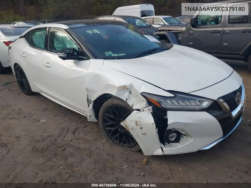 2019 Nissan Maxima 3.5 Sr VIN: 1N4AA6AV5KC379180 Lot: 40788606