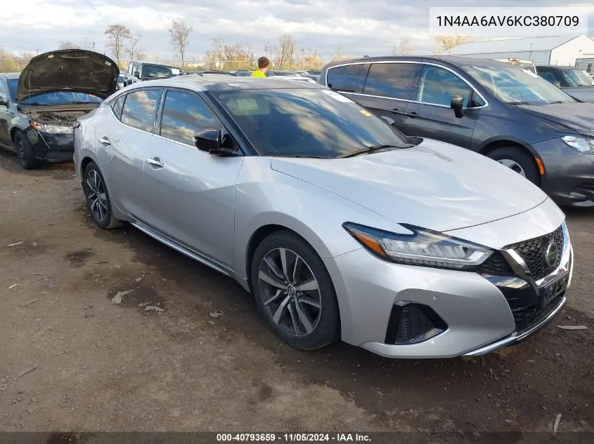 2019 Nissan Maxima 3.5 Sl VIN: 1N4AA6AV6KC380709 Lot: 40793659