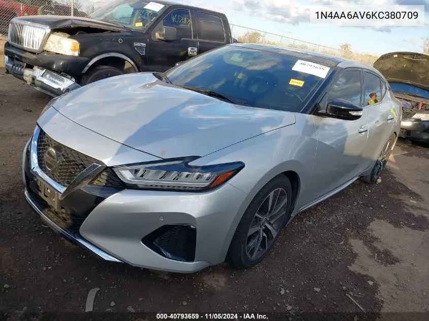 2019 Nissan Maxima 3.5 Sl VIN: 1N4AA6AV6KC380709 Lot: 40793659