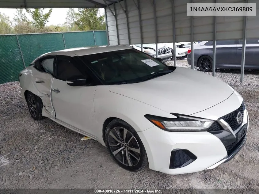 2019 Nissan Maxima 3.5 Sv VIN: 1N4AA6AVXKC369809 Lot: 40818726