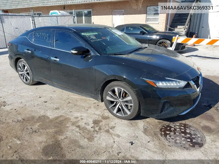 1N4AA6AV5KC369331 2019 Nissan Maxima 3.5 Sv