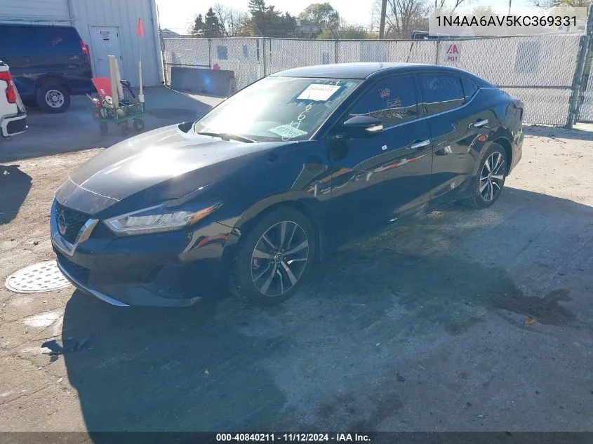 1N4AA6AV5KC369331 2019 Nissan Maxima 3.5 Sv