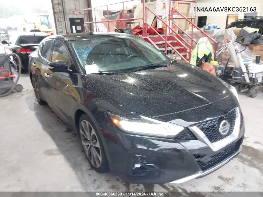 2019 Nissan Maxima 3.5 Platinum VIN: 1N4AA6AV8KC362163 Lot: 40866360