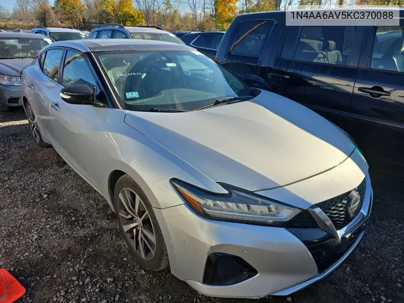 2019 Nissan Maxima S/Sl/Sr/Sv/Platinum VIN: 1N4AA6AV5KC370088 Lot: 40896200