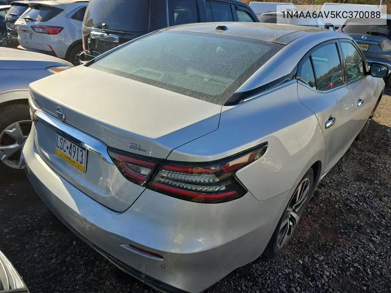 2019 Nissan Maxima S/Sl/Sr/Sv/Platinum VIN: 1N4AA6AV5KC370088 Lot: 40896200