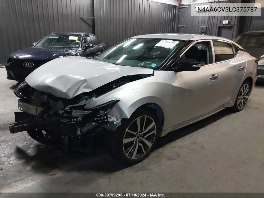 2020 Nissan Maxima Sv Xtronic Cvt VIN: 1N4AA6CV3LC375787 Lot: 39799295