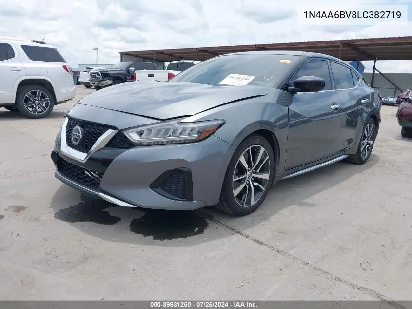 2020 Nissan Maxima S Xtronic Cvt VIN: 1N4AA6BV8LC382719 Lot: 39931250