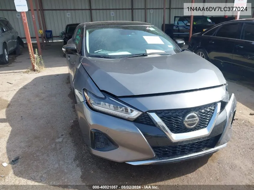 2020 Nissan Maxima Sl Xtronic Cvt VIN: 1N4AA6DV7LC377024 Lot: 40021057