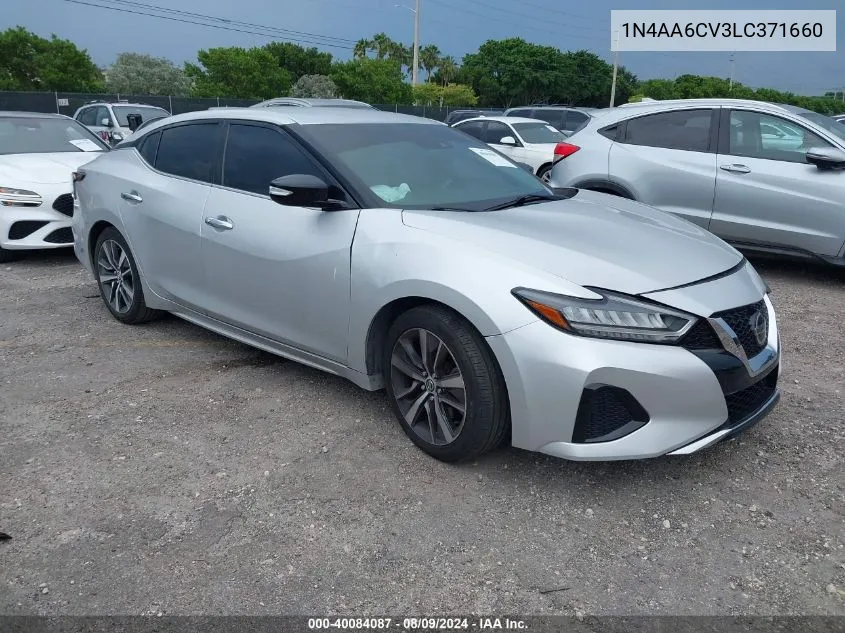 2020 Nissan Maxima Sv Xtronic Cvt VIN: 1N4AA6CV3LC371660 Lot: 40084087