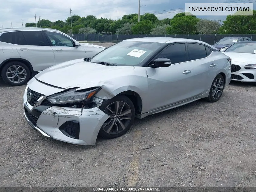 2020 Nissan Maxima Sv Xtronic Cvt VIN: 1N4AA6CV3LC371660 Lot: 40084087