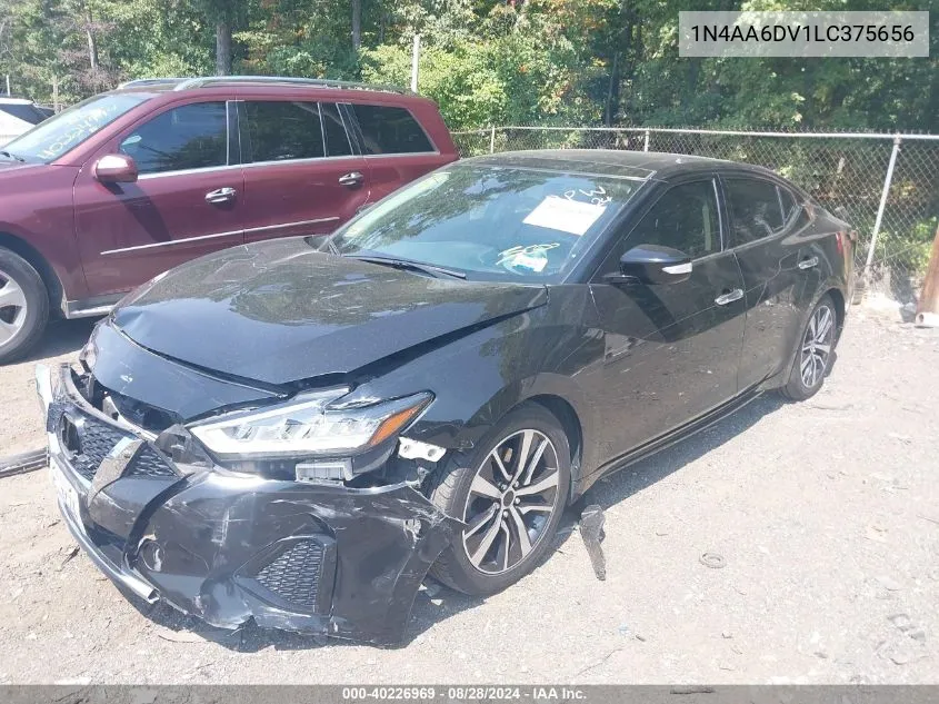 2020 Nissan Maxima Sl Xtronic Cvt VIN: 1N4AA6DV1LC375656 Lot: 40226969