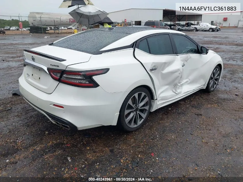 2020 Nissan Maxima Platinum Xtronic Cvt VIN: 1N4AA6FV1LC361883 Lot: 40243961