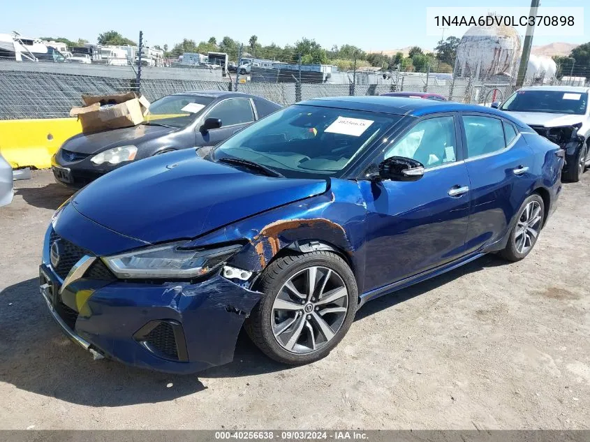 2020 Nissan Maxima Sl Xtronic Cvt VIN: 1N4AA6DV0LC370898 Lot: 40256638