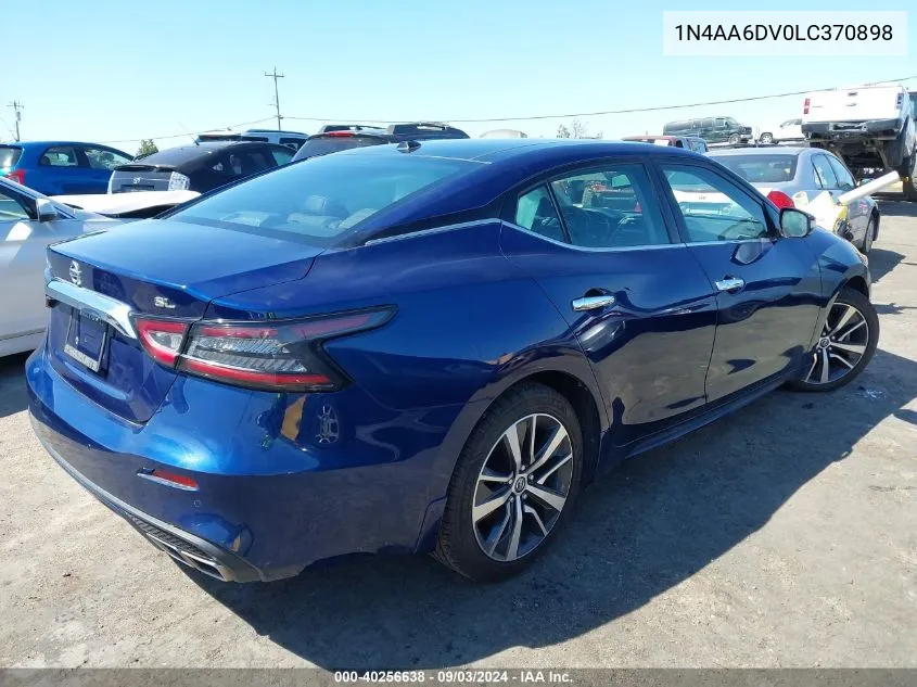 2020 Nissan Maxima Sl Xtronic Cvt VIN: 1N4AA6DV0LC370898 Lot: 40256638