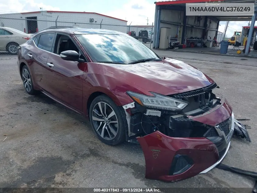 2020 Nissan Maxima Sl Xtronic Cvt VIN: 1N4AA6DV4LC376249 Lot: 40317843