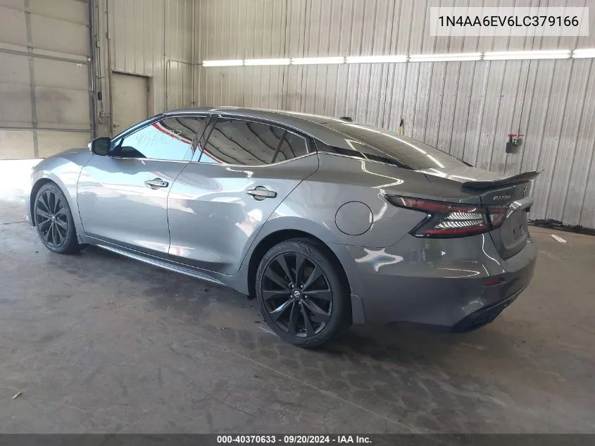 2020 Nissan Maxima Sr Xtronic Cvt VIN: 1N4AA6EV6LC379166 Lot: 40370633