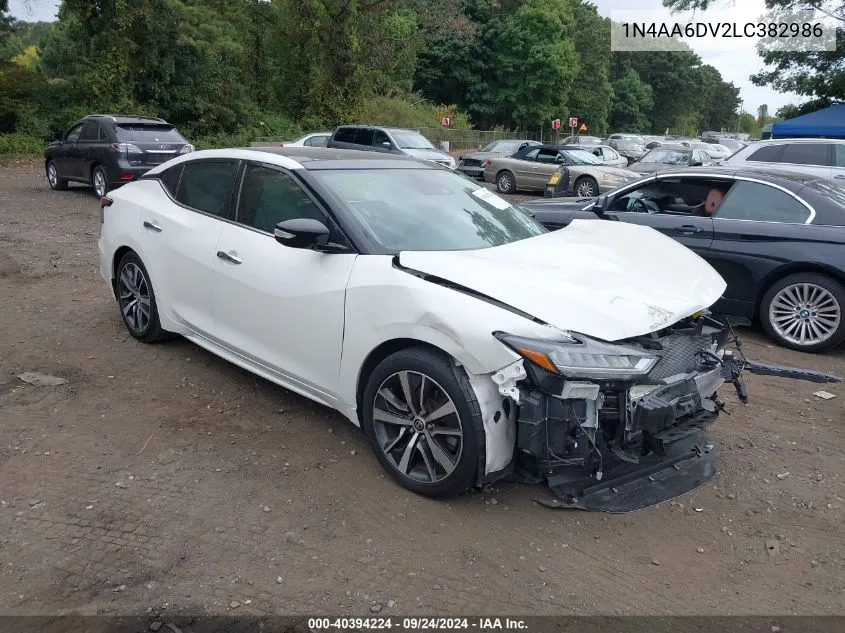 1N4AA6DV2LC382986 2020 Nissan Maxima Sl Xtronic Cvt