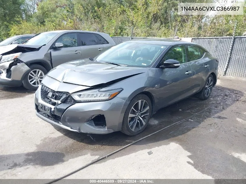 2020 Nissan Maxima Sv Xtronic Cvt VIN: 1N4AA6CVXLC366987 Lot: 40446589