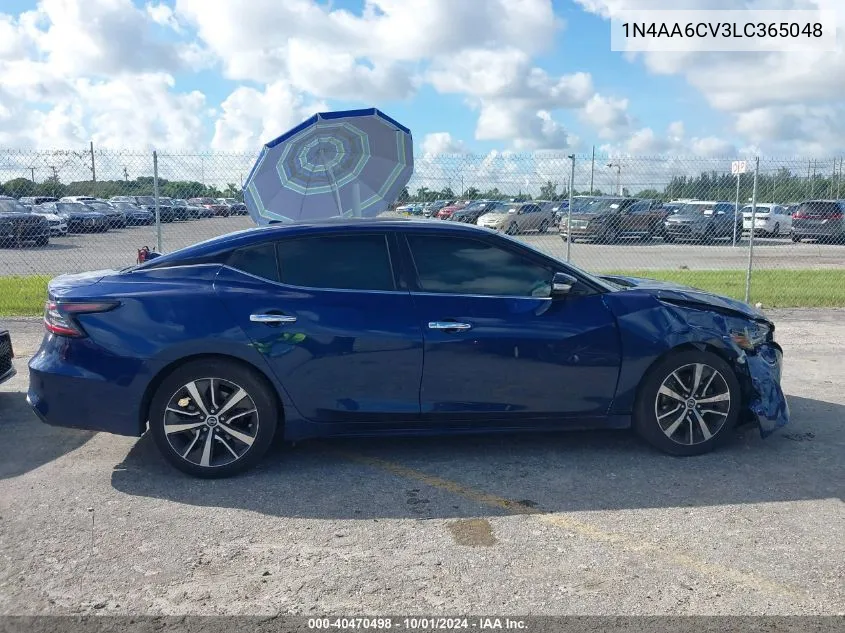 2020 Nissan Maxima Sv VIN: 1N4AA6CV3LC365048 Lot: 40470498