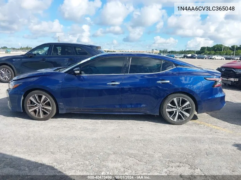 2020 Nissan Maxima Sv VIN: 1N4AA6CV3LC365048 Lot: 40470498