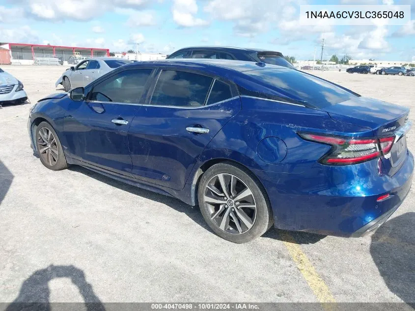 2020 Nissan Maxima Sv VIN: 1N4AA6CV3LC365048 Lot: 40470498