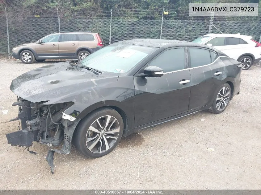 2020 Nissan Maxima Sl Xtronic Cvt VIN: 1N4AA6DVXLC379723 Lot: 40510857