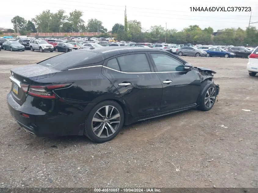 2020 Nissan Maxima Sl Xtronic Cvt VIN: 1N4AA6DVXLC379723 Lot: 40510857