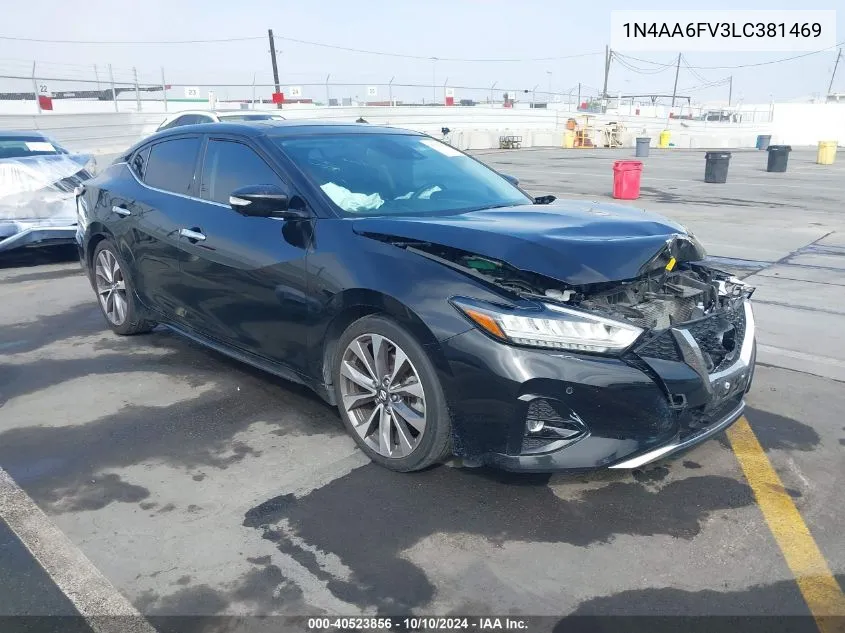 2020 Nissan Maxima Platinum Xtronic Cvt VIN: 1N4AA6FV3LC381469 Lot: 40523856