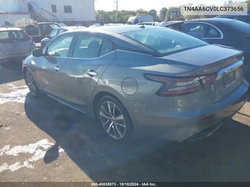 2020 Nissan Maxima Sv Xtronic Cvt VIN: 1N4AA6CV0LC373656 Lot: 40538873