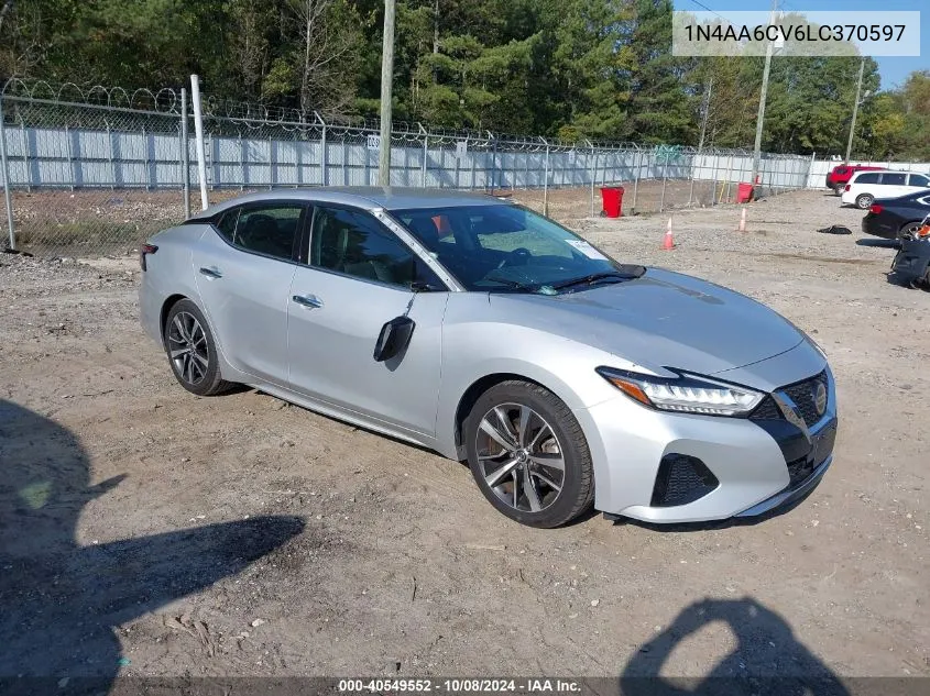 2020 Nissan Maxima Sv Xtronic Cvt VIN: 1N4AA6CV6LC370597 Lot: 40549552