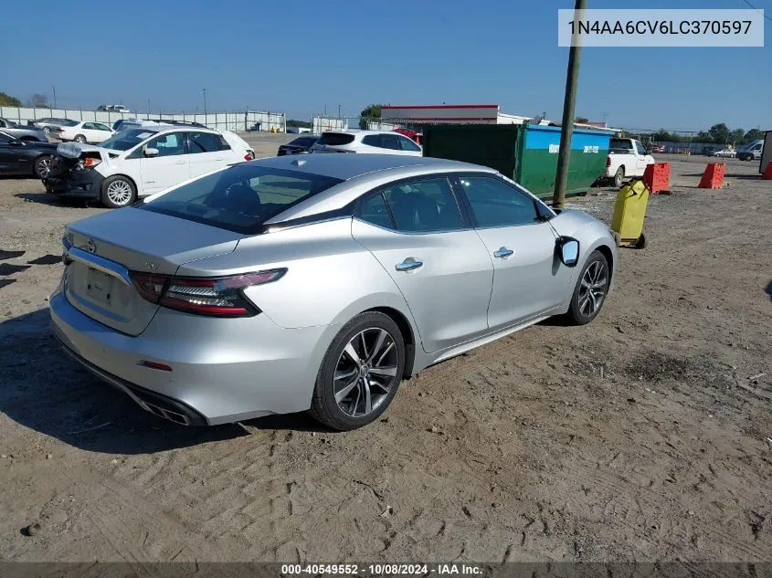 2020 Nissan Maxima Sv Xtronic Cvt VIN: 1N4AA6CV6LC370597 Lot: 40549552