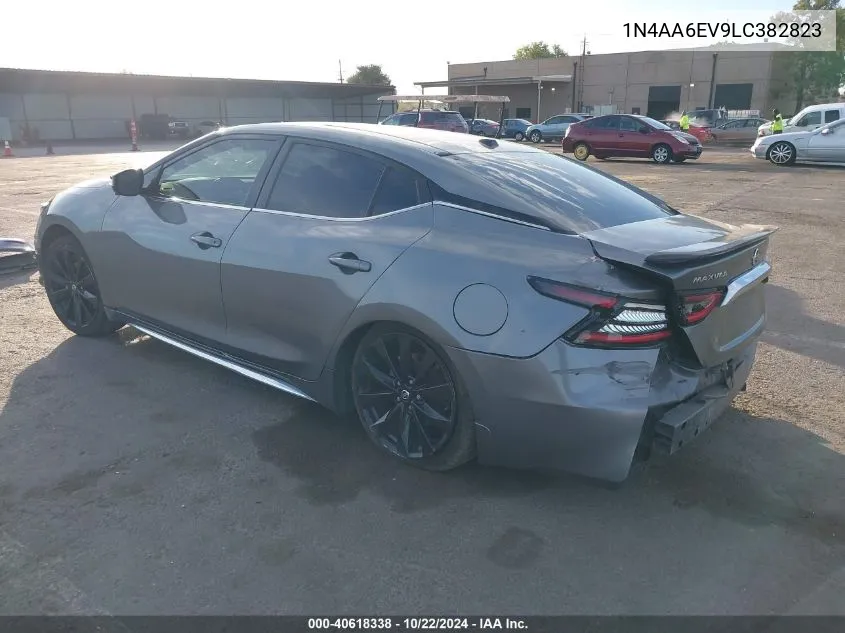 2020 Nissan Maxima Sr Xtronic Cvt VIN: 1N4AA6EV9LC382823 Lot: 40618338