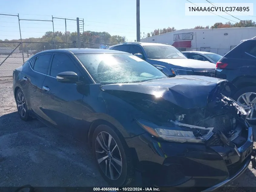 2020 Nissan Maxima Sv Xtronic Cvt VIN: 1N4AA6CV1LC374895 Lot: 40656994