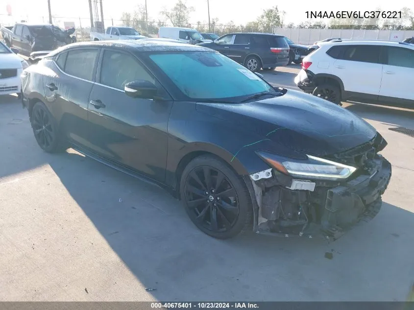 2020 Nissan Maxima Sr Xtronic Cvt VIN: 1N4AA6EV6LC376221 Lot: 40675401