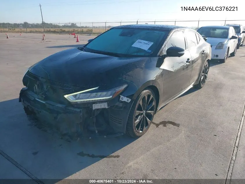 2020 Nissan Maxima Sr Xtronic Cvt VIN: 1N4AA6EV6LC376221 Lot: 40675401