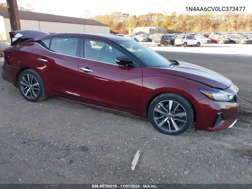 2020 Nissan Maxima Sv Xtronic Cvt VIN: 1N4AA6CV0LC373477 Lot: 40759019