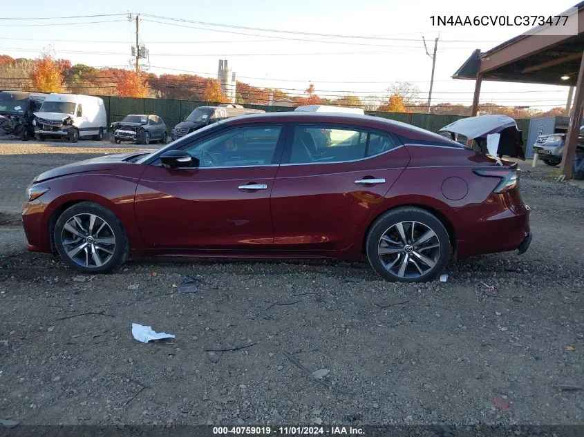 2020 Nissan Maxima Sv Xtronic Cvt VIN: 1N4AA6CV0LC373477 Lot: 40759019